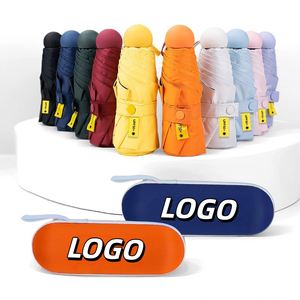 Pocket Travel Umbrellas High Quality Uv Wholesale Custom Print Protection Portable Promotional Umbrella With Logo - Product Image 2