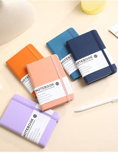 Cahier A5 en cuir PU Journal couverture rigide doublé affaires reliure parfaite Journal planificateur carnets avec logo personnalisé vente en gros - Product Image 3