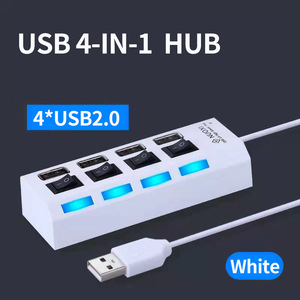 hub with independent <b>switch</b> LED indicator USB <b>dock</b> Laptop USB hub keyboard mouse PC USB hub with <b>switch</b> - Product Image 4