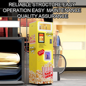 Distributeur automatique de <span class=keywords><strong>pop</strong></span>-<span class=keywords><strong>corn</strong></span> sans surveillance, 120 secondes de cuisson rapide, double saveur, kiosque commercial - Product Image 6