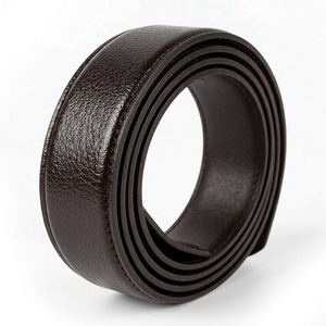 Sangle de ceinture en cuir de vache véritable d'origine coréenne, 33mm x 120cm, remplacement pour boucle à cliquet automatique, sans boucle - Product Image 3