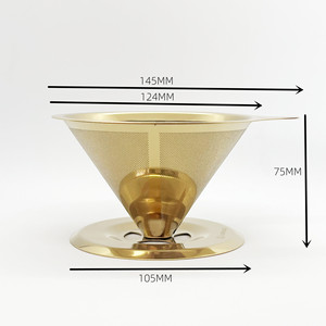 304 lọc cà phê bằng thép không gỉ Máy pha cà phê không giấy tái sử dụng - Product Image 6