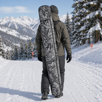 Sac de voyage à roulettes pour ski et snowboard, robuste, en Oxford 600D imperméable, avec roulettes rembourrées, personnalisable avec logo, pour avion