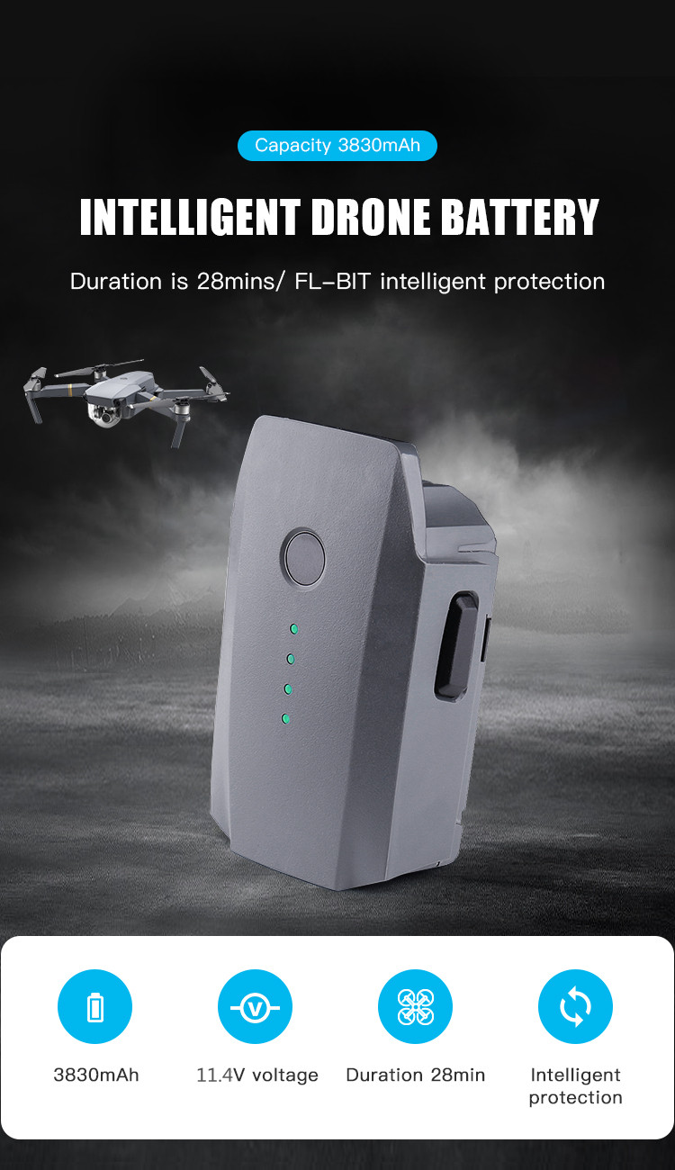 Top quality 11.4V 3830mAh mavic pro battery drone battery for dji mavic pro battery