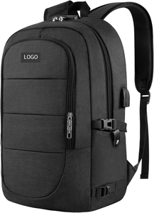 Sac à dos étanche antivol de haute qualité pour ordinateur portable Port de charge USB fermeture à glissière doublure en Polyester pour voyage école de commerce - Product Image 3