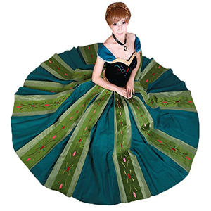 SHENYUAN hermosa mujer <span class=keywords><strong>princesa</strong></span> Anna vestido <span class=keywords><strong>disfraz</strong></span> Halloween Navidad Anime Cosplay vestido elegante Anna <span class=keywords><strong>disfraz</strong></span> - Product Image 4