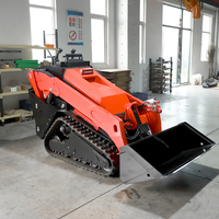 Chargeuse compacte HUALITONG V1000 certifiée CE avec moteur diesel Kubota/Perkins, livraison rapide, chargeuse frontale et accessoires
