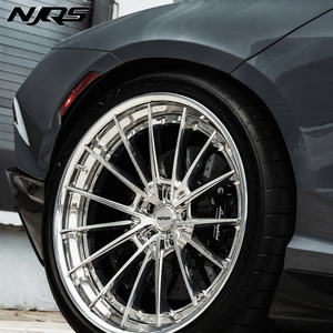 Jantes forgées NJQS 2 pièces Chainlock Chrom16 18 20 21 22 24 26 pouces 5x114.3 5x112 5x130 pour voitures de marque Mercedes <span class=keywords><strong>Bmw</strong></span> RR Benz - Product Image 1