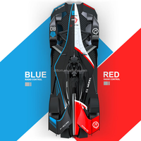 MZToys YY2043 Voiture RC 2.4G à l'échelle 1/10, direction flexible en plastique, véhicule de course sportif télécommandé haute vitesse pour enfants