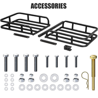 Porte-bagages arrière universel robuste pour voiture, transport de bagages, rangement de garage, attelage de chargement, extension de panier de chargement