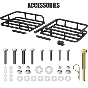 Porte-bagages arrière universel robuste pour voiture, transport de bagages, rangement de <span class=keywords><strong>garage</strong></span>, <span class=keywords><strong>attelage</strong></span> de chargement, extension de panier de chargement - Product Image 6
