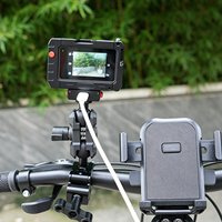 Gabbia di ricarica magnetica in lega di alluminio per DJI Osmo Action 5 Pro 4 3 con attacco a slitta fredda e foro per vite da 1/4 per riprese orizzontali e verticali