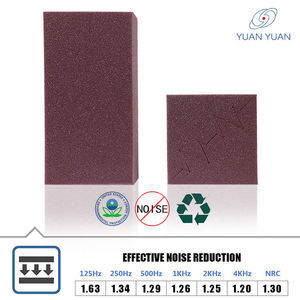 Paneles de espuma de poliuretano acústicos ecológicos modernos personalizables forma de pendiente para pared absorción de sonido modelo 3D diseño gráfico - Product Image 3