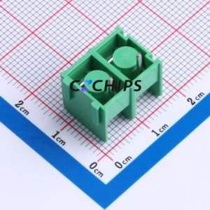 MX7620-7.62-02P-GN01-Cu-S-A Barrier Terminal Block Through hole,P=7.62mm Connector Two Sides 7.62mm 1x2P Straight Pin - Product Image 2