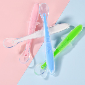 Cuchara de Silicona para Bebés, de Grado Alimenticio, Suave, con Forma de Animal, Saludable, para el Aprendizaje de la Alimentación, Regalo - Product Image 1