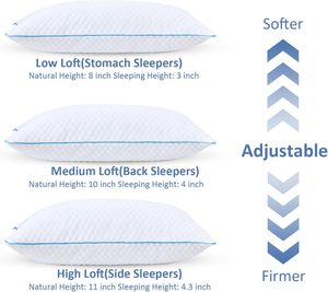 Almohada de Espuma Viscoelástica Ortopédica, Soporte Cervical para el Cuello, Almohada de Rebote Lento para Dormir de Lado o Boca Arriba - Product Image 3