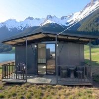 Maisons préfabriquées extensibles en conteneurs, maison de luxe, 3 chambres, 2 salles de bain, maison en conteneur pliable de 40 pieds, villa capsule pour l'extérieur