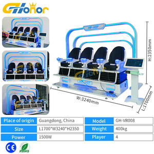 Máquina de Jogo de Realidade Virtual para Parque de Diversões, Simulador <span class=keywords><strong>VR</strong></span> para 4 Jogadores, Máquina de Jogo com Visão de 360 Graus, Esteira <span class=keywords><strong>VR</strong></span> à Venda - Product Image 6