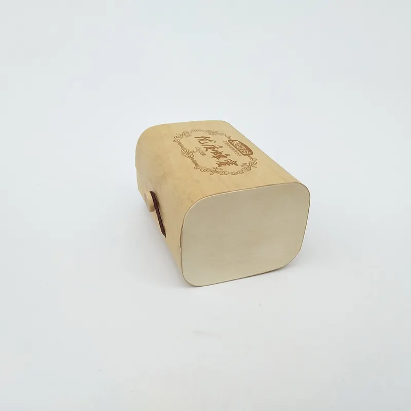 ティーアルコールクリームドロップボトル包装収納用のカスタムラウンドスクエアナチュラルバーチ樹皮ボックス