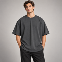 T-shirt Décontracté d'Été pour Homme en Gros, Mode Coton Pur Col Rond Uni Manches Courtes