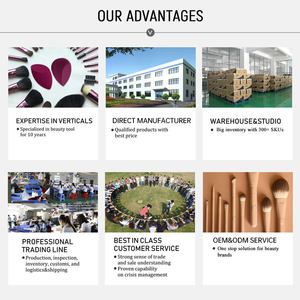 Éponge sans latex en forme de serpent directement à l'usine de haute qualité or noir maquillage bouffée d'eau expansible grand visage mélangeur à double usage - Product Image 6