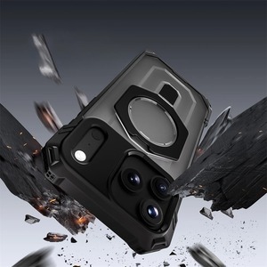 Étui de téléphone magnétique pliable avec support pour <span class=keywords><strong>iPhone</strong></span> 16 17 Pro Max, protection des coins, compatible avec la charge sans fil, CHAOYIDIAN - Product Image 3