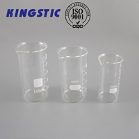 Bécher en verre Borosilicate avec bec verseur, prix de fabrication