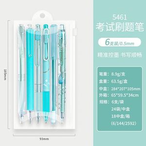 Ensemble de 6 stylos à encre gel rétractables mignons avec différentes pointes, stylos esthétiques pour les étudiants, prise de notes, écriture - Product Image 5
