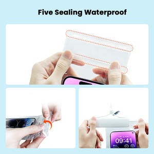Universal Clear TPU ABS Double Underwater <strong>Mobile</strong> Phone Cover <strong>Bags</strong> Swimming <strong>Bags</strong> Waterproof Cell Phone Pouch Dry <strong>Bag</strong> - Product Image 2