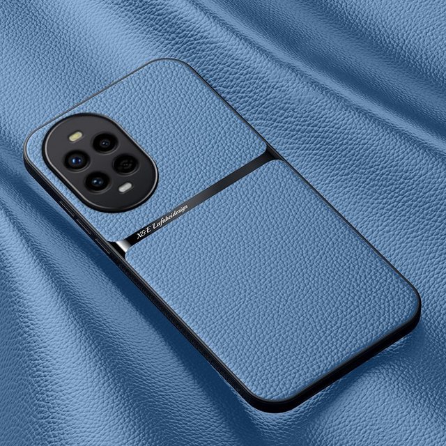 Luxury Business Leather Magnetic Case for Huawei Nova 13 12 11 10 9 8 Pro SE 12s / for Honor 50 Pro Soft Cover With Metal Plate