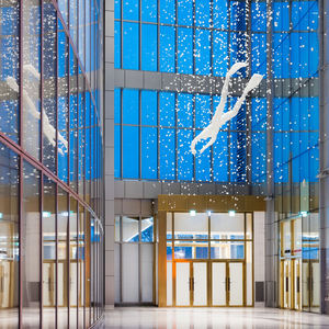 Lámpara moderna personalizada diseño de forma de personaje Art Deco Hotel Villa sala de estar araña de cristal LED de lujo grande - Product Image 6