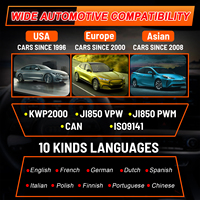 Nuevo código de lectura negro V750 OBD II herramienta de diagnóstico automotriz para análisis de motor de coche de 12V energía eléctrica