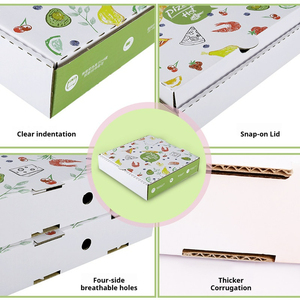 Food Grade Eco Friendly Biodegradable Recycled Materials Custom Printed Paper Box Disposable <b>Takeaway</b> Food Packaging <b>Container</b> - Product Image 3