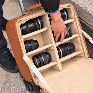 Ударопрочный кожаный чехол для камеры из микрофибры - Product Image 4