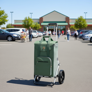 Carrito de Compras Andersen Royal Shopper Liska Verde Plegable con Ruedas para Transporte de Comestibles - Product Image 3