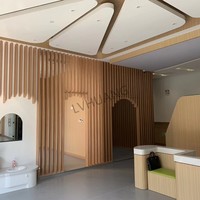 Plafond rond carré en aluminium de tube de tuyau d'alliage d'aluminium de rectangle en bois de grain pour la décoration