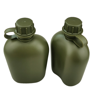 Muestra gratuita: Cantimplora portátil de plástico de un litro con cubierta OD para camping, deportes y escalada - Product Image 4