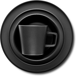 Modern European Fine Ceramic Tableware Disposable Stoneware <b>Black</b> <b>Dinner</b> <b>Set</b> Wholesale Ceramic Crockery Dinnerware <b>Sets</b> - Product Image 4