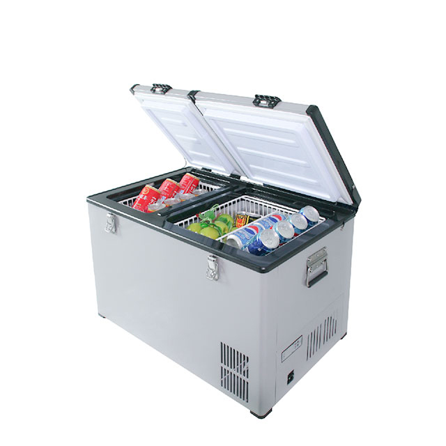 ACDC Fridge Freezer 80L With Two Independent Controlled Compartments For Bar/Home/Car events