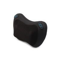 Oreiller de massage shiatsu portable pour le cou avec chaleur, utilisation double voiture et maison, oreiller de massage cervical et lombaire