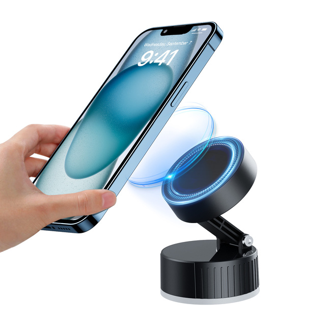 Vacuum Magnetic Suction Mobile Phone Holder Adjustable Angle Multi-scenario Vacuum Phone Holder for iPhone
