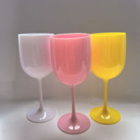 Flûtes à vin en plastique personnalisées avec logo, grandes et mignonnes, style français, pour champagne et vin, vente en gros