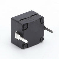 Interrupteur à bouton-poussoir à verrouillage 2 broches 8,2x8,2 ON/OFF 24V 0,5A 20000 cycles Modèle JT8.2-112-25 pour lampe torche