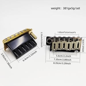 Kit de pont vibrato flottant à deux points Premium ST, petite selle de vibrato à double verrouillage et accessoires de guitare - Product Image 2