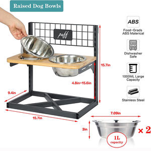 JH-Mech-Bols surélevées pour chiens, support réglable de 4.8 à 15.7 pouces de <span class=keywords><strong>hauteur</strong></span>, pour chiens et chats - Product Image 2