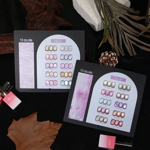 ชุดเล็ก 10 <span class=keywords><strong>สี</strong></span> ยาทา<span class=keywords><strong>เล็บ</strong></span>เจลกลิตเตอร์แคทอาย ยูวี พร้อมคุณสมบัติกันน้ำและแห้งเร็ว สำหรับอุปกรณ์ทำเล็บ ร้าน<span class=keywords><strong>เสริม</strong></span>สวย และงานศิลปะ - Product Image 5