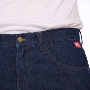 Pantalones vaqueros de mezclilla elásticos ignífugos estándar NFPA2112 CAT2 para hombre para pantalones de trabajo de soldadura - Product Image 5