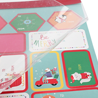Étiquettes cadeaux de Noël personnalisées, formes variées, autocollantes, pour emballages cadeaux de Noël