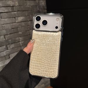 Étui de protection antichoc haut de gamme en <span class=keywords><strong>coque</strong></span> électroplaquée à motif <span class=keywords><strong>crocodile</strong></span> brillant pour <span class=keywords><strong>iPhone</strong></span> 17 16 15 14 13 12 <span class=keywords><strong>11</strong></span> Pro Max - Product Image 5