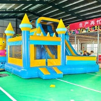 Château gonflable personnalisé en bâche PVC avec toboggan, souffleur, arc-en-ciel, modulaire, moderne, logo personnalisé, unisexe, KaiSheng KS-2-2 100-500KG